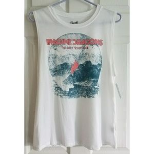 NWT Imagine Dragons graphic muscle tee